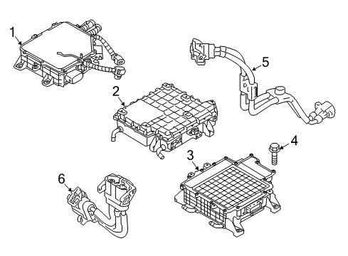 2015 Kia Soul EV Powertrain Control Bolt Diagram for 1140410356P