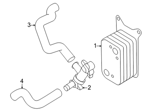 2022 Kia Sorento Trans Oil Cooler Valve-Bypass Diagram for 43193-2N050