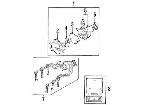 1997 Dodge Avenger Ignition System Plug Diagram for 68303953AA