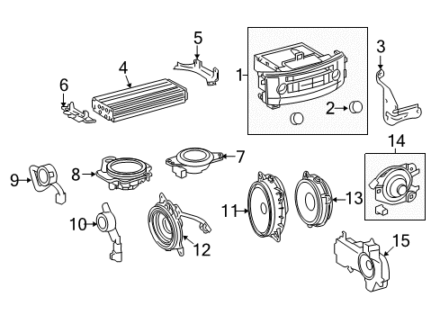 2018 Lexus LX570 A/C & Heater Control Units Cover Sub-Assembly, NAVI Diagram for 86804-60M81