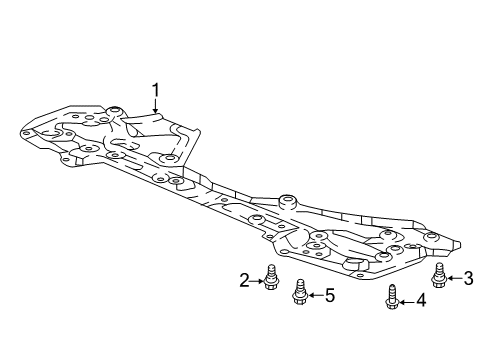 2022 Honda Odyssey Splash Shields Shield, FR. Splash Diagram for 74111-THR-A00