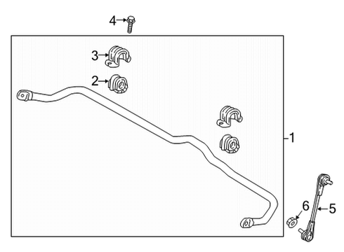 2022 Hyundai Tucson Stabilizer Bar & Components - Front BRACKET-STABILIZER BAR, RH Diagram for 54816-N9000