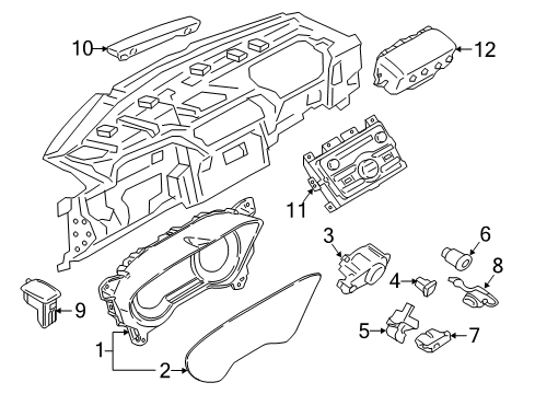 2018 Lincoln Continental Switches Signal Switch Diagram for G3GZ-13341-AA