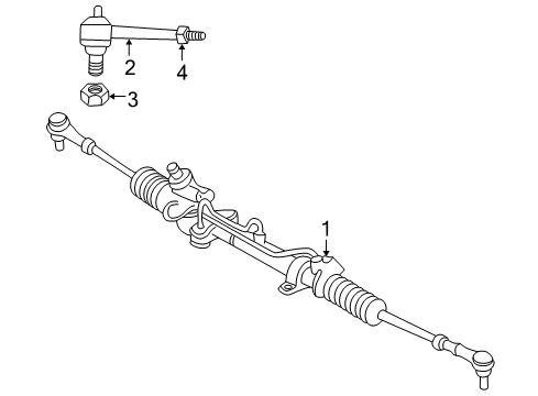 2001 Dodge Neon Steering Column & Wheel, Steering Gear & Linkage Gear-Rack And Pinion Diagram for 5272490AG