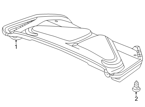 2002 Acura CL Interior Trim - Trunk Lid Garnish, Trunk Lid (Gray Eleven) Diagram for 84630-S3M-A10ZA