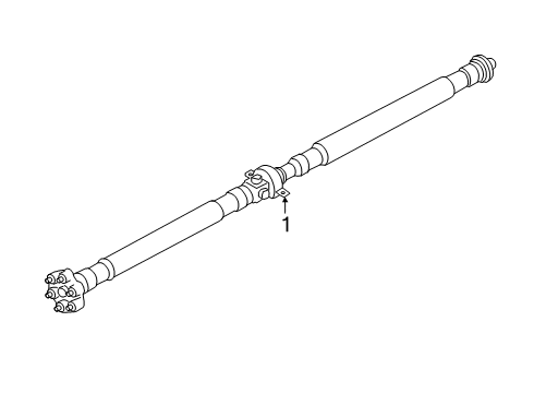 2021 BMW M850i xDrive Drive Shaft - Rear Drive Shaft Automatic Transmission Diagram for 26109494324