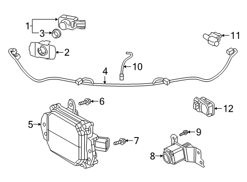 2021 Lexus ES350 Automatic Temperature Controls Wire, Engine Room, N Diagram for 82114-33130