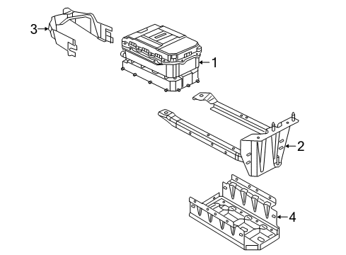 2019 Jeep Wrangler Battery SKID Plat-Front Diagram for 68275013AB