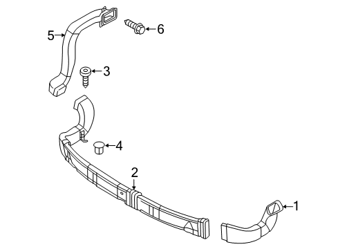 2019 Kia Sorento Ducts Duct Assembly-Rear A/C, L Diagram for 97950C6000