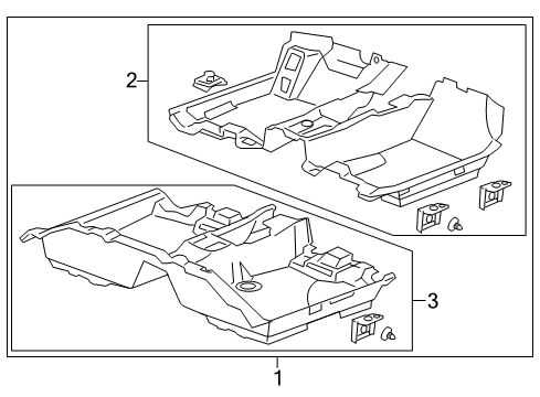 2011 Honda Accord Carpeting Carpet Assy., RR. Floor *NH167L* (GRAPHITE BLACK) Diagram for 83302-TA5-A11ZA