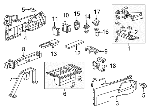 2016 Honda CR-V Heated Seats Separator RR*NH167L* Diagram for 77293-T0A-A01ZA