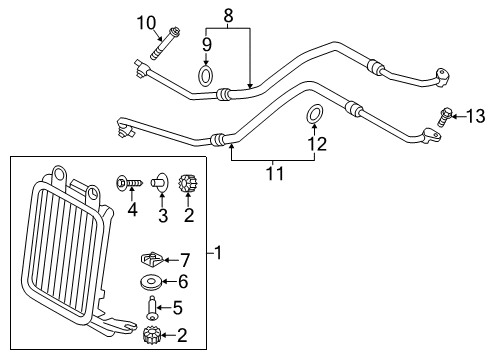 2015 BMW X3 Oil Cooler Hex Bolt With Washer Diagram for 07119902927