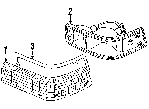 1985 Nissan Pulsar NX Park Lamps Bulb Diagram for 26717-89900