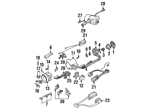 1998 Pontiac Bonneville Switches Switch, Dimmer Diagram for 10467409