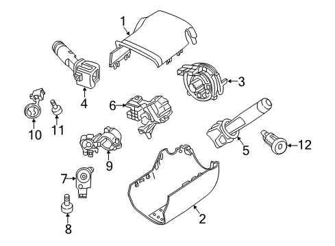 2021 GMC Canyon Switches Rear Bracket Bolt Diagram for 11570587