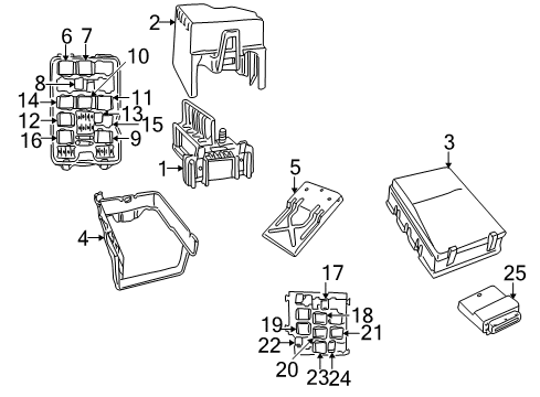 2001 Saab 9-5 Wiper & Washer Components Intermittent Relay Diagram for 13266315