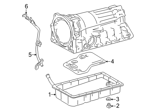 2002 Toyota Land Cruiser Automatic Transmission Oil Gauge Diagram for 35103-60110