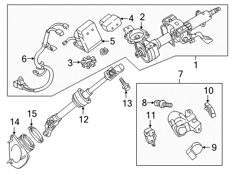 2012 Toyota Camry Ignition Lock Computer Diagram for 89650-33220