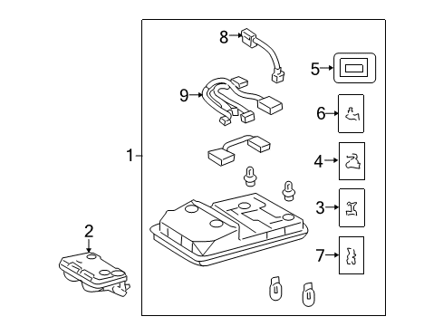 2013 Toyota 4Runner Traction Control Components Switch Diagram for 84725-35060