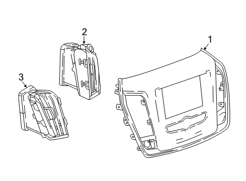 2020 Chevrolet Traverse Cluster & Switches, Instrument Panel Air Vent Grille Diagram for 84218208