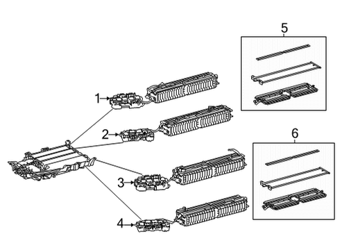 2022 Lexus NX350 Battery STACK SUB-ASSY, EV S Diagram for G950B-49016