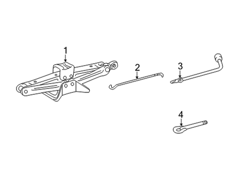 2022 Toyota Corolla Cross Jack & Components Tow Hook Diagram for 51960-16030