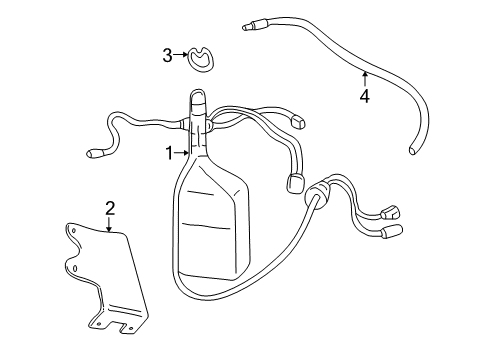 2001 Chevrolet Corvette Antenna & Radio Power Antenna Diagram for 10285495