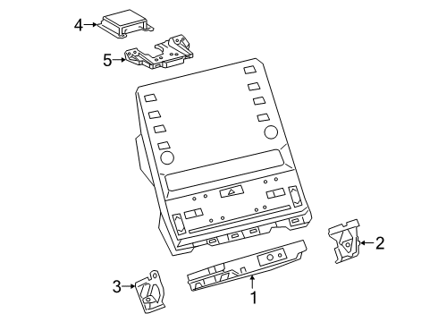 2019 Toyota Avalon Navigation System Transceiver Bracket Diagram for 86719-07030