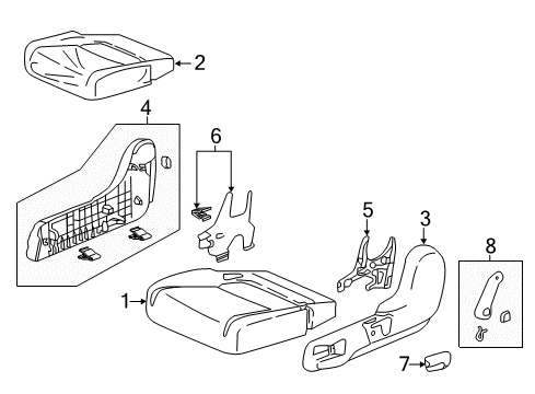 2022 Honda Odyssey Second Row Seats CTR CVR COMP*YR507L* Diagram for 81753-THR-L01ZA