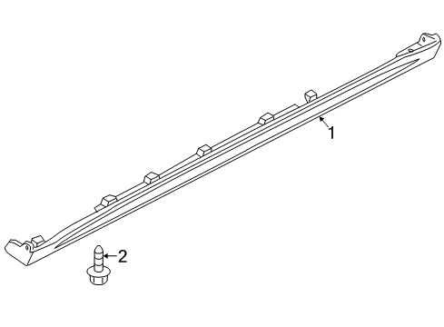 2010 Nissan Sentra Exterior Trim - Pillars, Rocker & Floor MUDGUARD-Center LH Diagram for 76857-ET80C