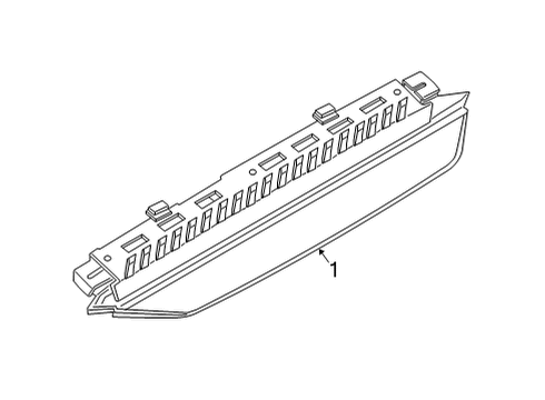 2020 BMW X6 High Mount Lamps THIRD STOPLAMP Diagram for 63257932699