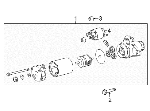 2018 Lexus RX350 Starter Kit, Repair Service Diagram for 28226-0P070