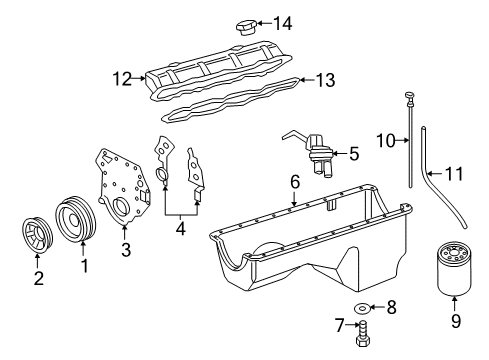 1998 Ford E-350 Econoline Club Wagon Diesel Fuel Supply Fuel Pump Diagram for F81Z-9C407-AC