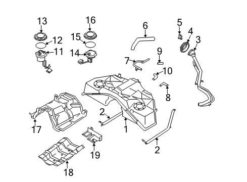 2004 Infiniti FX35 Fuel Supply Lever Complete - Accelerator, W/DRUM Diagram for 18002-AM81E