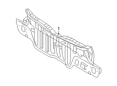 2008 Kia Rio5 Rear Body Panel Assembly-Back Diagram for 691001G210