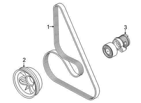2020 BMW X6 Belts & Pulleys Hexalobular Socket Screw Diagram for 07119908510