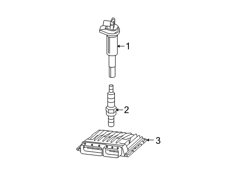 2010 BMW M3 Ignition System Ignition Coil Diagram for 12137841754