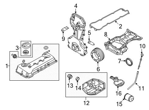 2007 Nissan Sentra Filters Gauge - Oil Level Diagram for 11140-ET80A