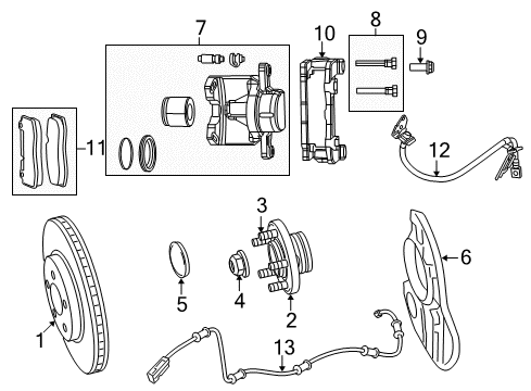 2010 Dodge Challenger Anti-Lock Brakes Anti-Lock Brake System Module Diagram for 68067398AB