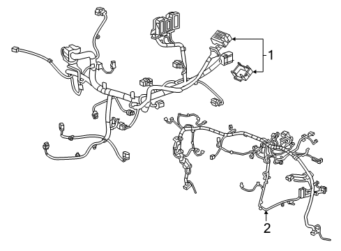 2021 Chevrolet Bolt EV Wiring Harness Wire Harness Diagram for 42723698