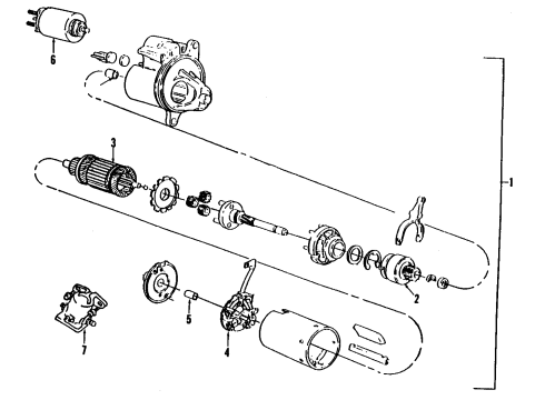 1993 Ford F-150 Battery Positive Cable Diagram for F3TZ-14300-D