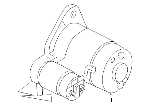 2012 Nissan Altima Starter Motor Assembly-Starter REMAN Diagram for 2330M-JA01ARW