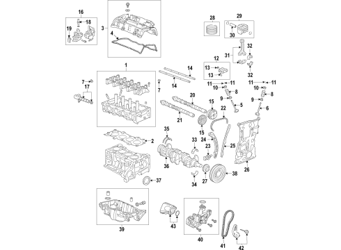 2018 Honda Civic Engine Parts, Mounts, Cylinder Head & Valves, Camshaft & Timing, Oil Pan, Oil Pump, Crankshaft & Bearings, Pistons, Rings & Bearings, Variable Valve Timing Actuator Assembly, Vtc Exhaust (46T) Diagram for 14320-RPY-G01