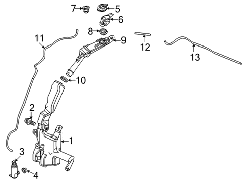 2022 Honda Civic Washer Components MOUTH CAP Diagram for 76802-TXM-A01