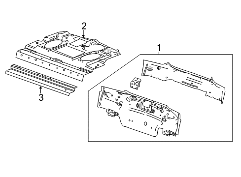 2014 Buick LaCrosse Rear Body Rear Body Panel Diagram for 20870151