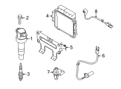 2022 Kia Soul Ignition System ELECTRONIC CONTROL U Diagram for 391712ELC2