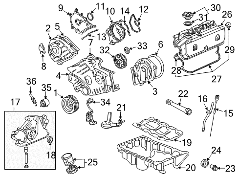 1998 Acura RL Powertrain Control Sensor Assembly, Water Temperature (Tw5) (Matsushita) Diagram for 37870-PJ7-003