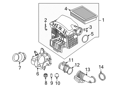 2002 BMW 745i Powertrain Control Rubber Boot Diagram for 13717501202