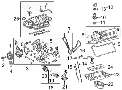 2022 Lexus GX460 Engine Parts Strainer O-Ring Diagram for 90301-A0032