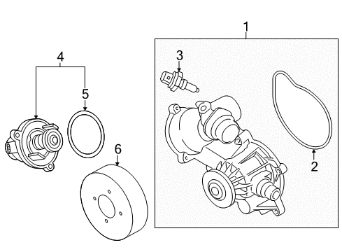 2011 BMW 760Li Powertrain Control Pulley Diagram for 11517571365